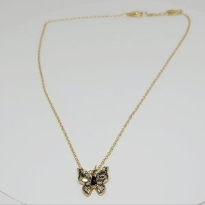 Gold Butterfly Pendant Necklace